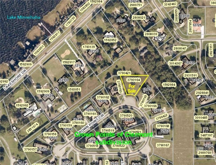 12615 CROWN POINT CIRCLE, CLERMONT, Florida 34711, ,Land,For Sale,CROWN POINT,O5932986