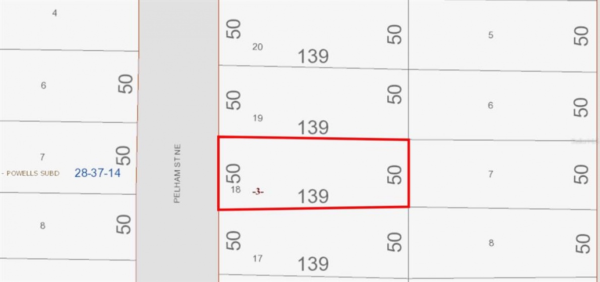 2247 PELHAM STREET, PALM BAY, Florida 32905, ,Land,For Sale,PELHAM,O5982571