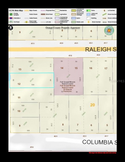 1031 WILLIE MAYS PARKWAY, ORLANDO, Florida 32811, ,Land,For Sale,WILLIE MAYS,S5060449
