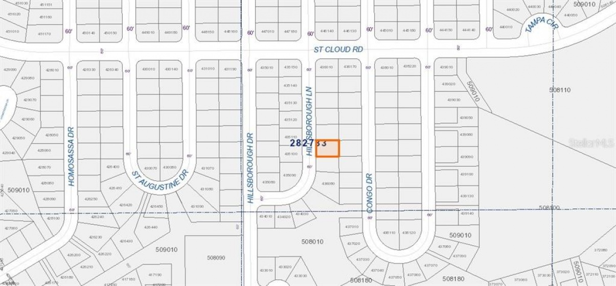 1311 HILLSBOROUGH LANE, POINCIANA, Florida 34759, ,Land,For Sale,HILLSBOROUGH,O6004437