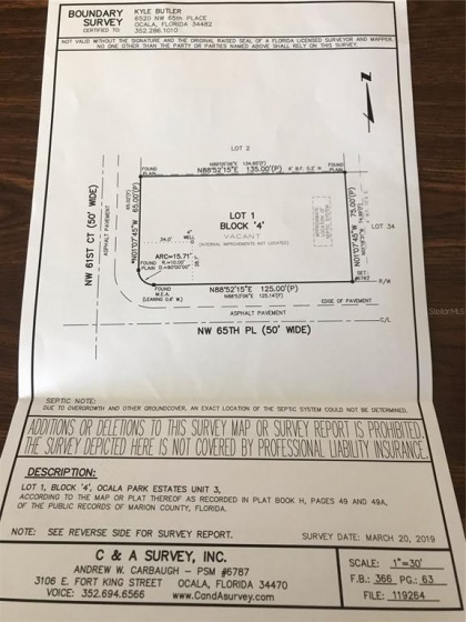 6575 61ST COURT, OCALA, Florida 34482, ,Land,For Sale,61ST,OM634924