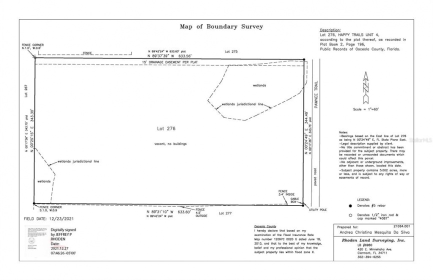 0 PAWNEE TRAIL, KISSIMMEE, Florida 34747, ,Land,For Sale,PAWNEE,O6009142